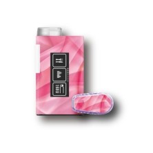 PACK STICKERS MYLIFE YPSOPUMP + DEXCOM® G6  / MODEL Pink fabric [231_19]