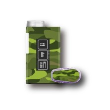 PACK STICKERS MYLIFE YPSOPUMP + DEXCOM® G6  / MODÈLE Vert militaire [270_19]