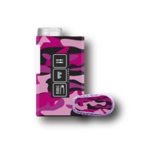PACK STICKERS MYLIFE YPSOPUMP + DEXCOM® G6  / MODEL Military pink [271_19]