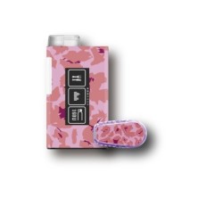 PACK STICKERS MYLIFE YPSOPUMP + DEXCOM® G6  / MODEL Pink leopard [285_19]