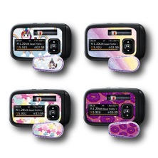 4 PACKS STICKERS ACCU-CHEK INSIGHT + DEXCOM® G6 / MODÈLE [A17]