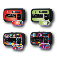 4 PACKS STICKERS ACCU-CHEK INSIGHT + DEXCOM® G6 / MODÈLE [A27]