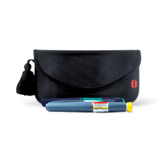 INSULIN-BRIEFTASCHE + 1 WIEDERVERWENDBARER GEL-TASCHE / SCHWARZ MODELL