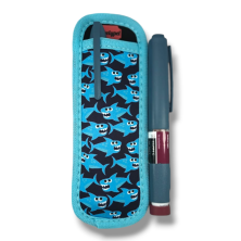 NEOPRENE INSULIN PEN CASE / SHARKS