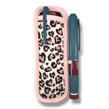 NEOPRENE INSULIN PEN CASE / PINK LEOPARD